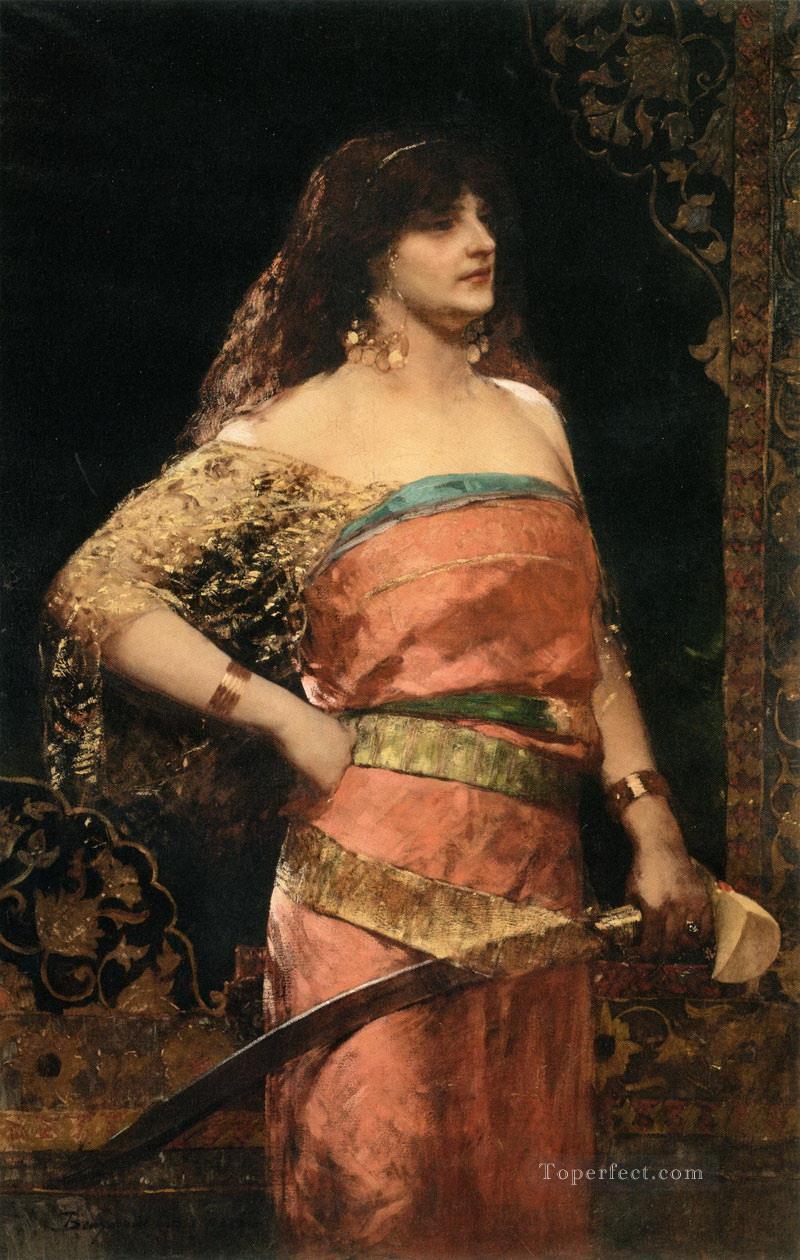 woman warrior Jean Joseph Benjamin Constant Orientalist Oil Paintings